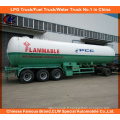 Heavy Duty 59.52cbm LPG Bullet Tank Trailer 30tons pour le marché des Philippines